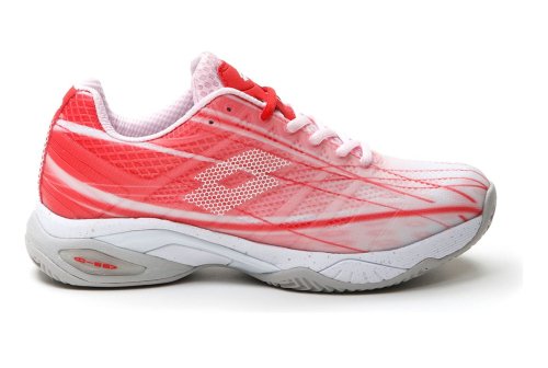 Lotto Mirage 300 Clay - pink cherry/all white/red poppy