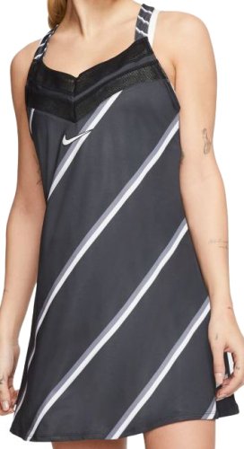 Nike Court Dress PS NT - black/white/black