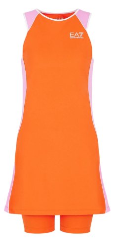 EA7 Woman Jersey Dress - cherry tomato