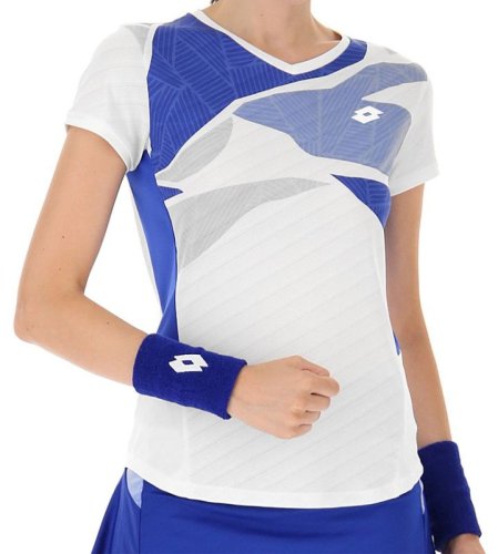 Lotto Tech W I - D2 T-Shirt - bright white/royal gem