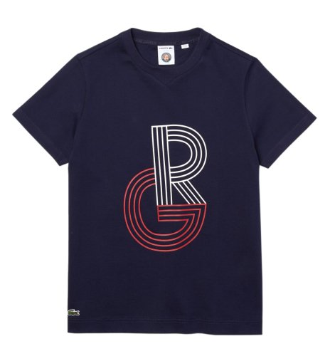 Lacoste SPORT Graphic Roland Garros - blue marine/white