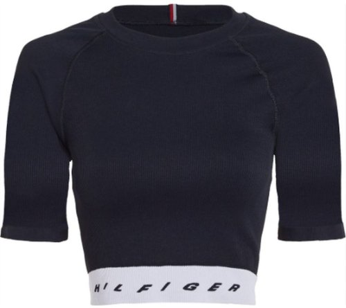 Tommy hilfiger Slim Seamless Cropped SS Tee - desert sky