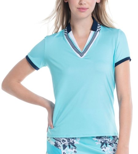 Lucky in love Cool Urbana Geo Mod Notch Short Sleeve - cool