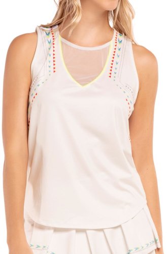 Lucky in love Desert Vibes Arrow Stripe Tank - white