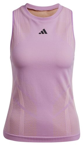 Adidas Tennis Pro Aeroready Seamless Y-Tank Top - preloved purple/semi spark/pink