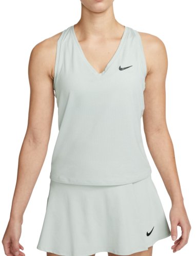 Nike Court Dri-Fit Victory Tank - light silver/black