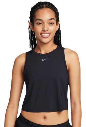 Nike One Classic Dri-Fit Cropped Tank Top - black/black