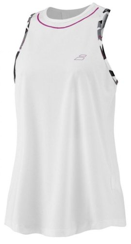 Babolat Aero Tank Top Woman - white/white