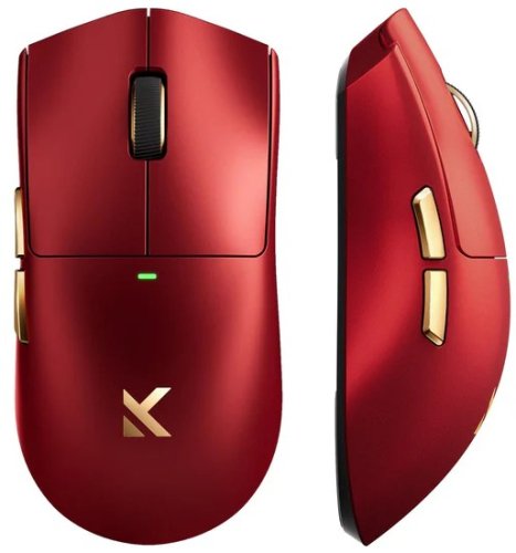 Mchose K7 Ultra Wireless Gaming Mouse | 2.4GHz, BT | 800 mAH | Iron Red