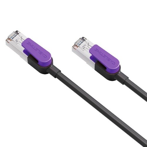 Cabletime Cable Cat8 S/STP, 1m, black