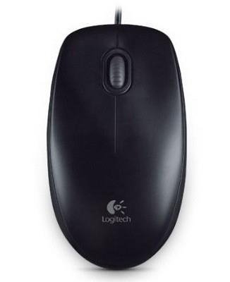 Logitech MOUSE USB OPTICAL B100/BLACK OEM 910-003357