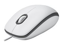 Logitech MOUSE USB OPTICAL M100/WHITE 910-006764