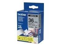 Brother TZEM961 black/silver 36mm 8m