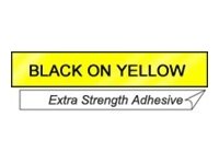 Brother TZES641 18mm BLACK ON YELLOW ADH