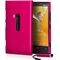 Nokia 920 Lumia Hot Pink Red Glitter Design Protective Silicone Back Case Cover maks