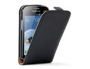 Samsung S7560/S7562/S7580 Galaxy Trend/Duos/Plus Leather Flip Case Cover Black maks