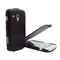 Samsung S7560/S7562/S7580/S7390 Galaxy Trend/Galaxy/Duos/Plus Carbon Leather Flip Case Cover Black maks