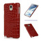 Samsung N9005 Galaxy Note 3 Crocodile Skin Design Leather Back Case Cover Red maks