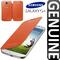 Samsung i9505/i9500 Galaxy S4 Original Flip Case Cover Orange EF-FI950BOEGWW maks
