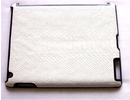 Apple iPad 2 3 4 White Crocodile Skin Back Case Cover maks vāciņš balts 