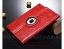 Apple iPad 5 Air Premium Leather Vintage Rotating Smart Case Cover Stand Red maks