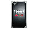 Apple Iphone 4/4S Leather Case Back Cover Audi Design maks