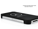 Apple Iphone 4/4S Leather Back Case Cover Mercedes Design maks vāciņs