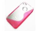 Apple iPhone 4/4S S Line Back Case Cover pink maks vāciņš