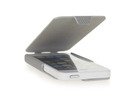 Apple iPhone 5/5S/5C Light White Grey Thin Flip Case Cover maks