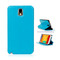 Samsung N9005 Galaxy Note 3 Vintage Design Leather Wallet Case Stand Cover Light Blue maks