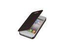 Apple iPhone 4/4S Luxury Wallet Flip Case Cover Mercury Brown Black maks
