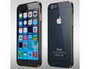 Apple iPhone 6 Plus 5.5 Black Gold Metal De Luxe Hard Frame Ultra Thin Case Cover Bumper maks