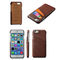 Apple iPhone 6/6S 4.7 Genuine Real Leather Slot Card Back Case Cover Brown maks