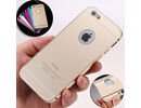 Apple iPhone 6/6S 4.7 Gold Acrylic Glass Back Cover Aluminum Metal Arc Bumper Case Cover maks korpuss