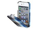 Apple iPhone 4/4S Hama Flip Case Karo Folding Cover Blue maks