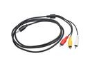 Apple ipad 2/3 iPhone 3/4/4S iPod AV 3.5mm to 3 RCA Adapter Cable Audio Video TV kabelis