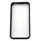 Apple iPhone 4/4S Clear Hard Coating Cover Back Case Bumper clear black maks