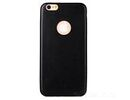 Apple iPhone 6/6S Plus 5.5 Black Leather Ultra Thin Slim Back Protector Case Cover maks