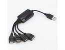 High Speed 4 PORT USB 2.0 Hub PC/MAC Laptop ADAPTER D10