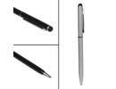 Stylus Ballpoint Metal Pen iPad iPod iPhone Galaxy ATIV Tab Note Sony Xperia Z Samsung LG Nokia HTC ZTE Asus Acer Tablet Smartphone Silver