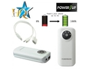 HQ SD-A 15 Power Bank 5600mAh ārējs lādētājs universal with Torch &amp; 1 USB Port White