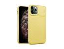iPhone 12/12 Pro Silikona Macins ar kameras aizsargu (Dzelte