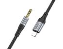 Adapters and other accessories HOCO Cable AUX 3.5mm jack male to Apple Lightning male 1m black