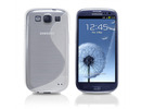 Samsung i9300 Galaxy S3 III S Line silicone back case cover maks clear white