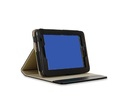 Samsung P3100/P3110/P6200/P6210 Galaxy Tab 7.0 Luxury Cream Black Leather Case maks stand
