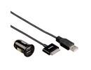 Hama Dual car charger gold+data cable iPad 2/iPad3 iPhone 3/4 autolādētājs