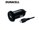 Duracell Universāls 2.4A Vienas USB Ligzdas Auto 12V-24V DC 5V Lādētājs + Micro USB kabelis 1m Telefonam / Plan&scaron;etdatoram Melns