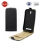 Telone Shine Pocket Slim Flip Case LG D160 L40 telefona maks vertikāli atverams Melns