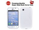 Telone Back Case S-Case gumijots telefona apvalks LG D160 L40 L35 Balts