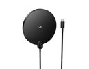 Wireless chargers Wireless charger Hoco 15W with cable USB C and digital display CW62 black